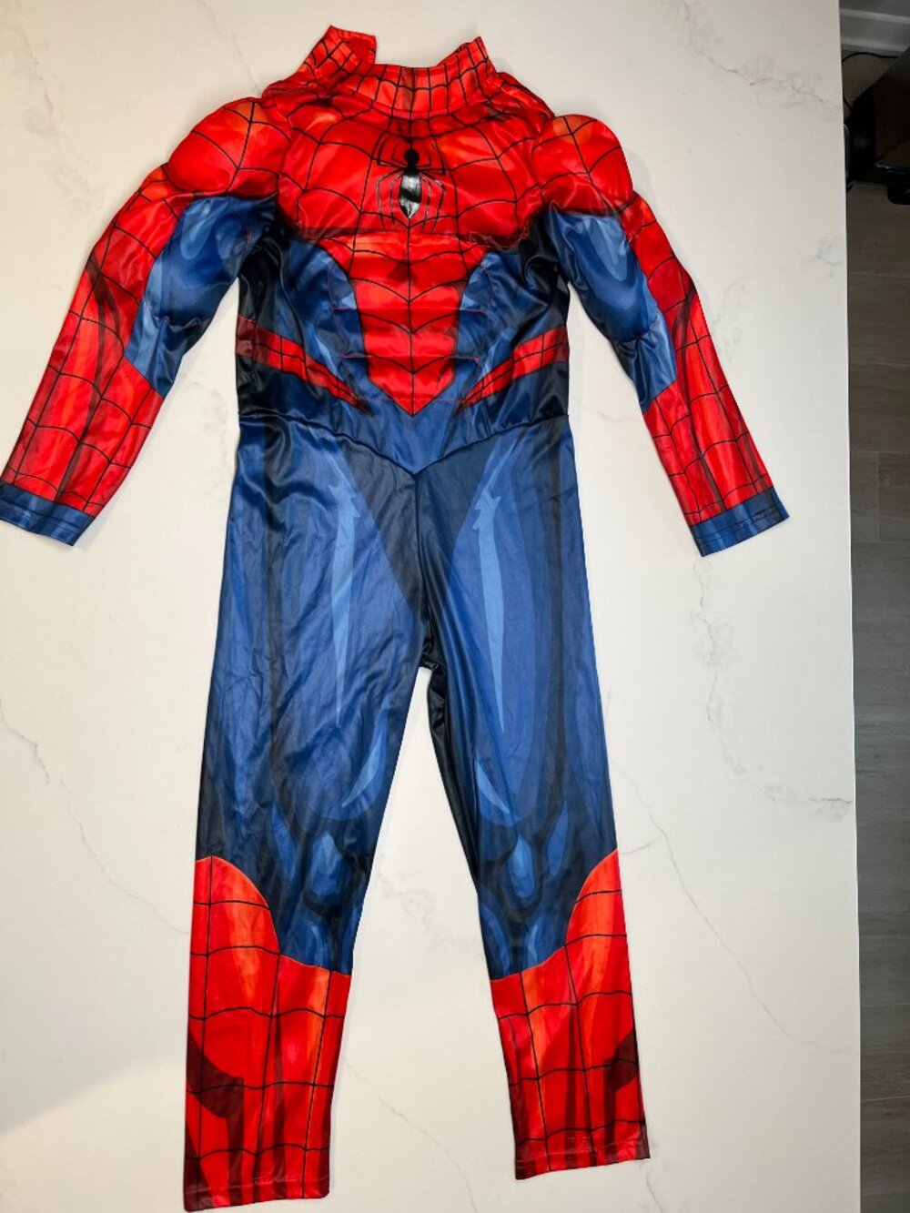 Disney Marvel Spider-Man Muscle Costume Set Boys Size 7/8 Halloween